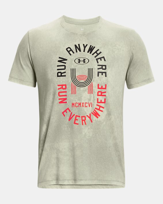 Men's UA Run Everywhere T-Shirt in Green image number 4
